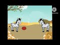 Bim And Bam In The Animal World Two Zebra Playing In The Ball