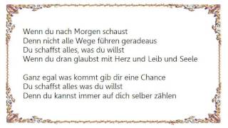 Claudia Jung - Du Schaffst Alles Was du Willst Lyrics