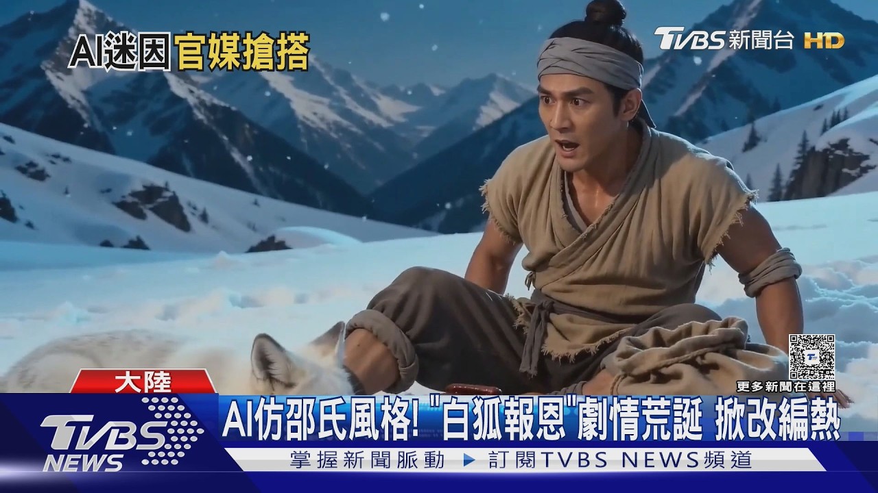 影音/「雪山救狐狸」AI短劇爆紅 大陸解放軍、國企改編變政令宣導片