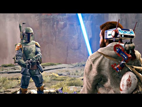 Cal Meets Boba Fett Scene - Star Wars Jedi Survivor PS5 (4K 60FPS)