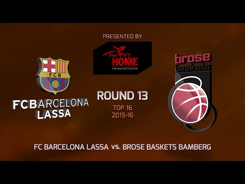 Highlights: Top 16, Round 13, FC Barcelona Lassa 75-57 Brose Baskets Bamberg