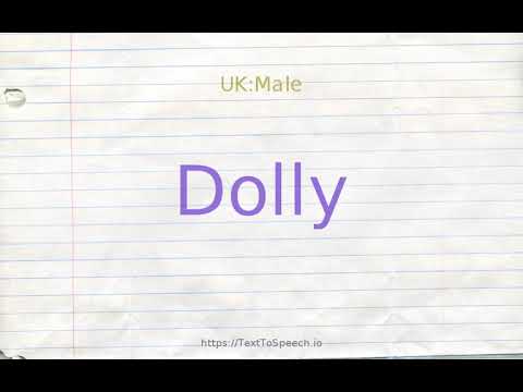 How to pronounce dolly