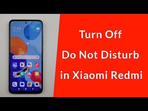 How to Turn Off Do Not Disturb in Xiaomi Redmi Phone?