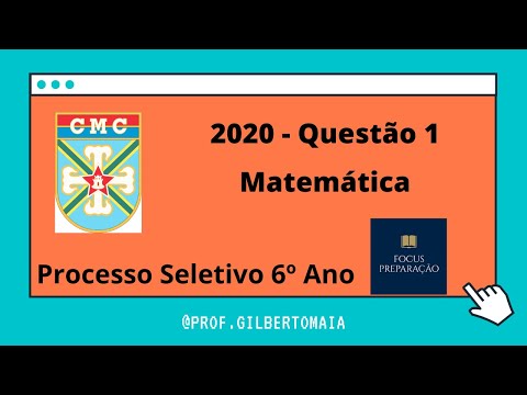 Colégio Militar de Curitiba (CMC) 2020 Questão 1