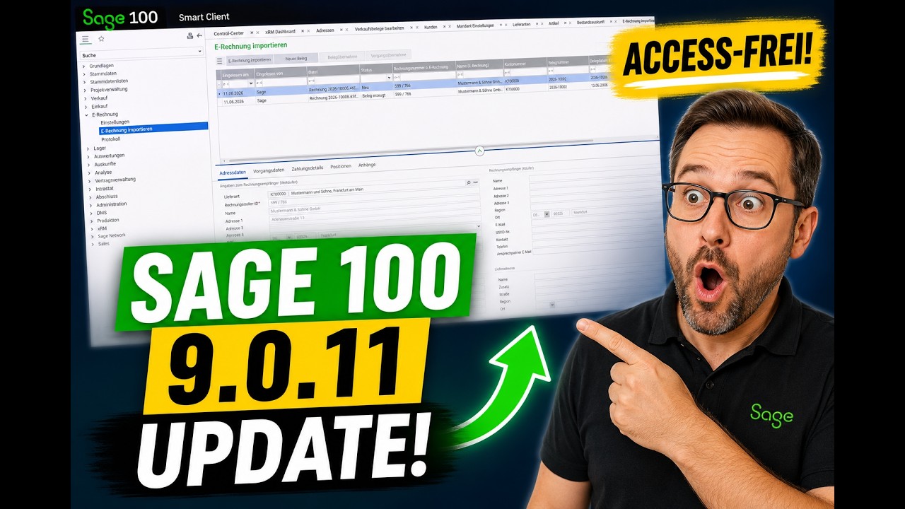 Sage 100 Neuerungen Version 9.0.11 - Alles in einem Video