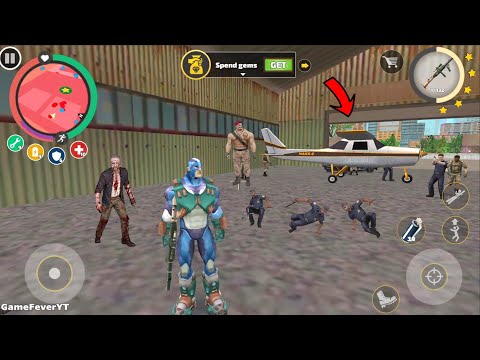 Rope Hero: Vice Town (Rope Hero Fight Army & Pet Zombies Boss) Army WareHouse - Android Gameplay HD