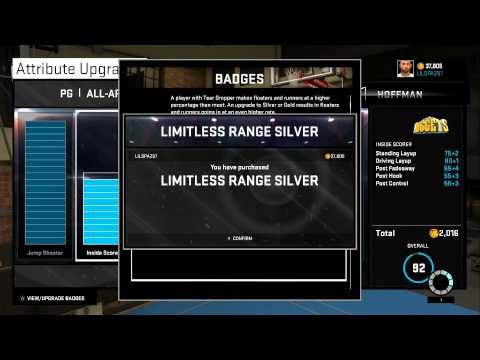NBA2K15 MY CAREER HOW TO GET LIMITLESS RANGE BADGE