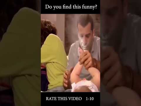 This father's reaction to changing his baby's diaper Funny Video TIKTOK