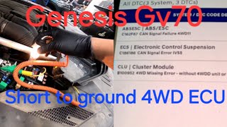 GENESIS GV70 NO COMMUNICATION TO 4WD ECU