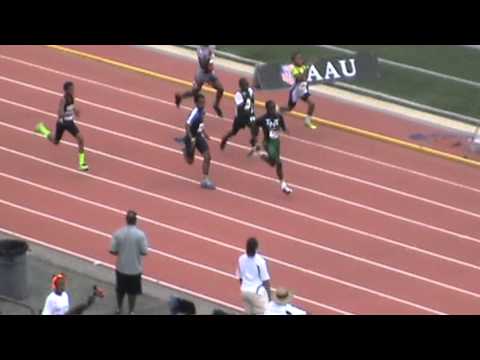2013 AAU JUNIOR OLYMPIC CHAMPIONSHIPS - 12 YR BOYS- 100 METER SEMI -HEAT 1