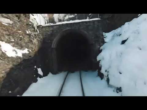 Поезд с кабины машиниста.