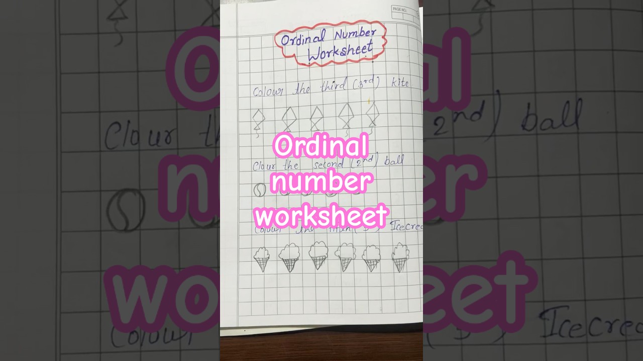 Ordinal numbers worksheet # worksheet for ordinal number # lkg class worksheet for ordinal number