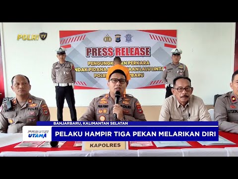 POLRES BANJARBARU AMANKAN SOPIR PENABRAK MAHASISWI HINGGA MENINGGAL DUNIA