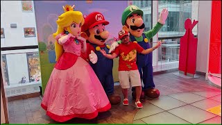 Mario, Luigi, and Peach Visit Nintendo NY for Super Mario Bros. 40th Anniversary