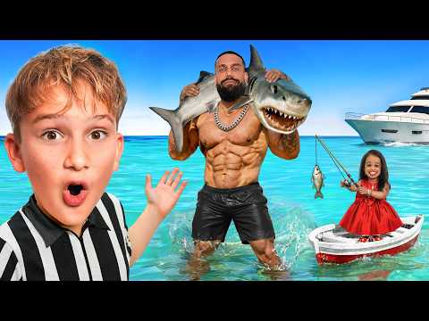 Fishing Challenge: The World's Shortest Woman vs. the Tallest Bodybuilder!