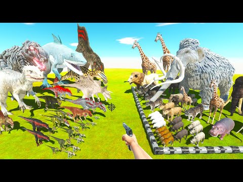 FPS Avatar Rescues Animals and Fights Carnivore Dinosaurs - Animal Revolt Battle Simulator