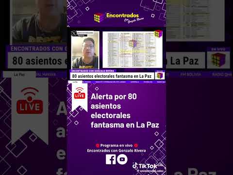 Bolivia, denuncia de 80 asiento electorales fantasmas en La Paz , ayuda al fraude 2025
