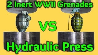 2 Grenades (Inert) | Hydraulic Press | Pressure Gauge