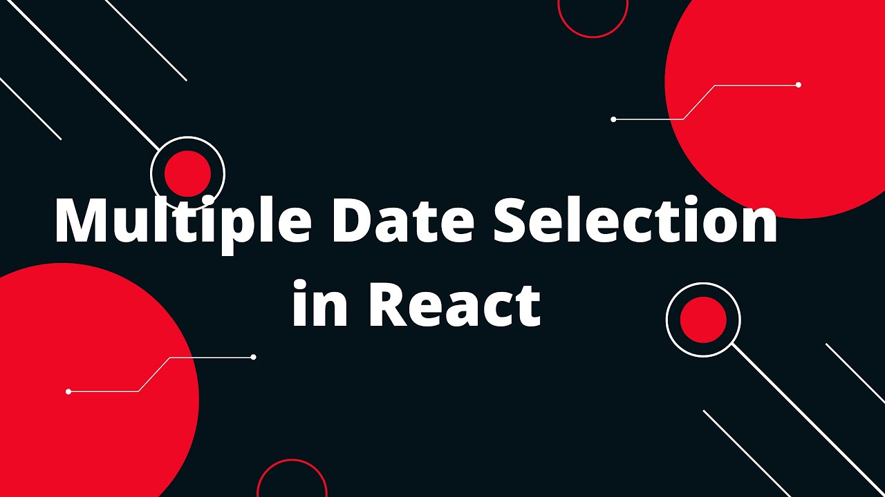🔥 Master React Datepicker: Select Multiple Dates Like a Pro! 📅✨