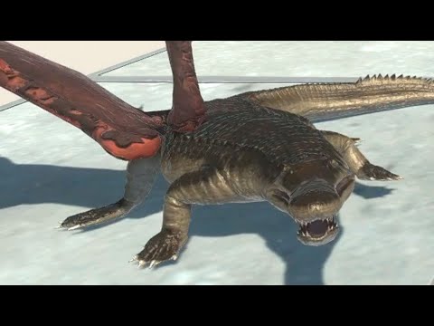 Giant Lava Golem & Flying Machimosaurus Rex vs RANDOM UNITS - Animal Revolt Battle Simulator