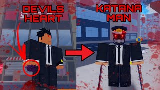 Becoming KATANA MAN in Chainsaw Man Devil&#39;s Heart