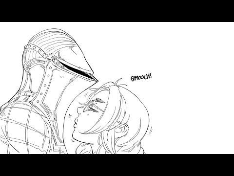 A Knight And His Dwarf GF | comic by baalbuddy