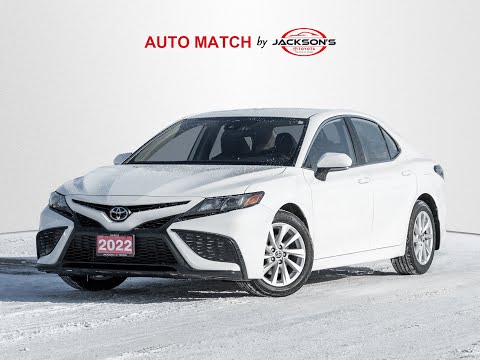 2022 Toyota Camry SE Auto AWD in White for sale at Jackson's Toyota in Barrie, ON