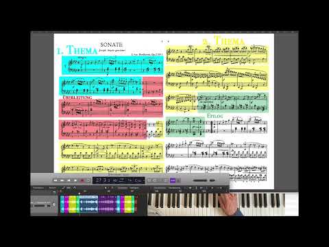 Beethoven-  Sonate Nr. 1 in F Moll - Analysiert