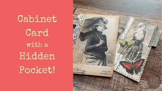 Easy DIY Cabinet Card with a hidden pocket