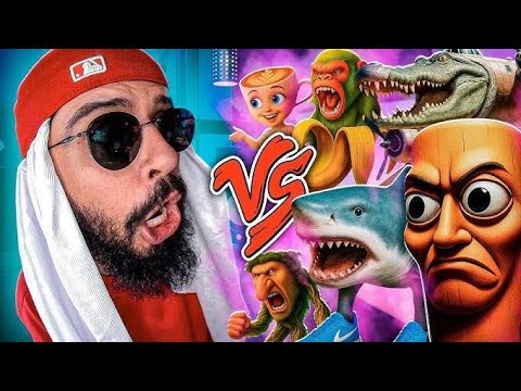 (Lucca Compilados) Todos os Memes Italianos (Brainrots) Vs. Mussa - Batalha de Rima (Compilado)