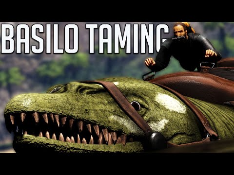 HIGH LEVEL BASILOSAURUS TAMING! - ARK Story Series - [The Island Ep.24]