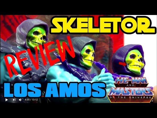 Vídeo relacionado con Masters of the Universe (Masters del Universo Orígenes) Figura Skeletor, muñeco articulado de juguete (Mattel HGH45)