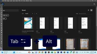 How to drag & drop a picture in windows 11 in Photoshop or illustrator without changing windows