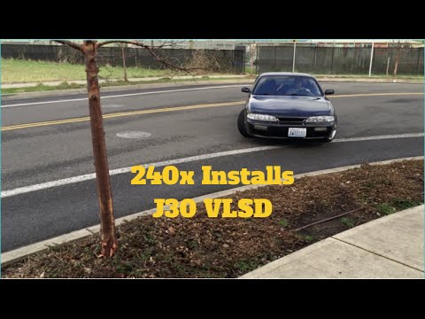 240sx installs J30 VLSD + Test drifts