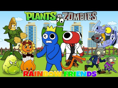 Rainbow Friends in Plants Vs Zombies: Pvz funny moments 2022 (Full Series) - Who Will Win?