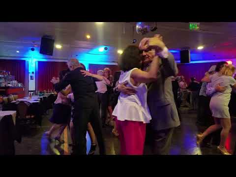 Jose Maria Lopez, milonguero de BsAs, dancing to Canaro, Lo de Celia, Milonga Rojo, September 2019