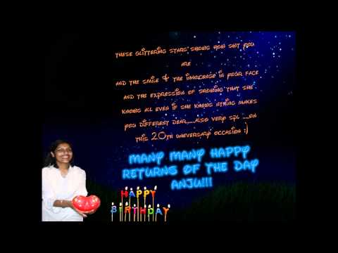 happy birthday anju