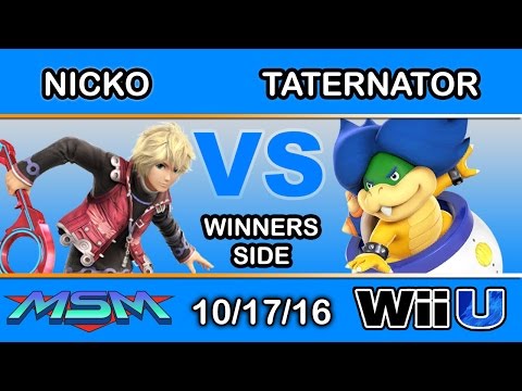 MSM 70 - Nicko (Shulk) Vs. Taternator (Ludwig) Winners Side - Smash Wii U