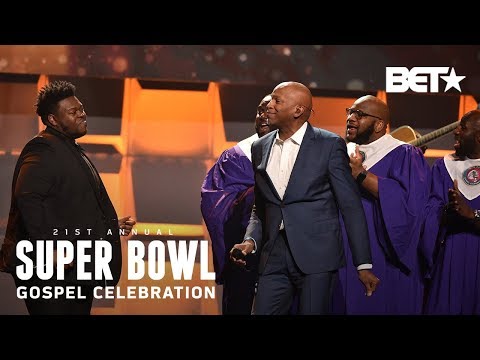 Donnie McClurkin & Melvin Crispell III Join NFL Choir For A Praise Session | Super Bowl Gospel 2020