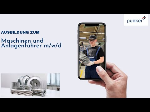 Ausbildung zum Maschinen und Anlagenführer m/w/d bei punker