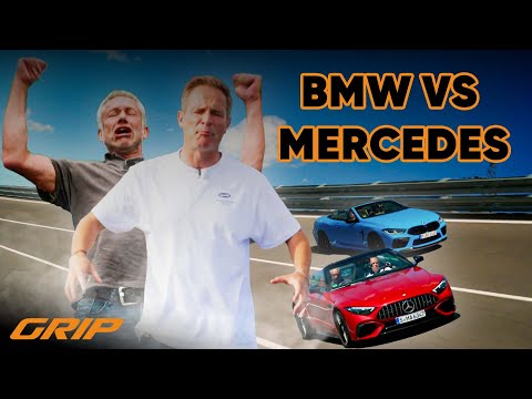 Duell der Sport-Cabrios 😎🔥BMW M8 Competition mit 625 PS 🤜🤛 Mercedes-AMG SL 63 mit 585 PS 💪🤩 | GRIP