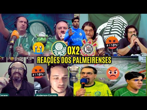 REAÇÕES DOS PALMEIRENSES FURIOSOS COM ELIMINAÇÃO DE  2 A 0 PRO CORINTHIANS  EM CASA - COPA DO BRASIL