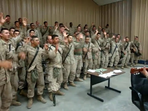 Marines singing 