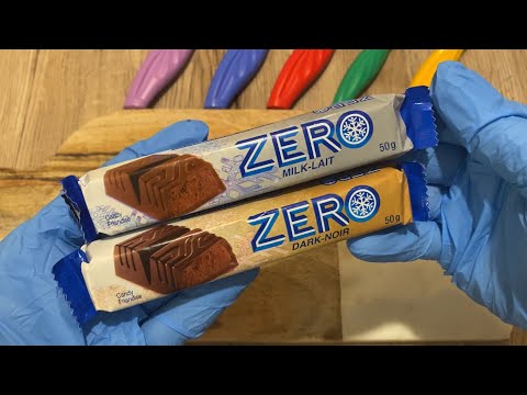 [ASMR] ZERO Milk and Dark Belgian Chocolate Bar