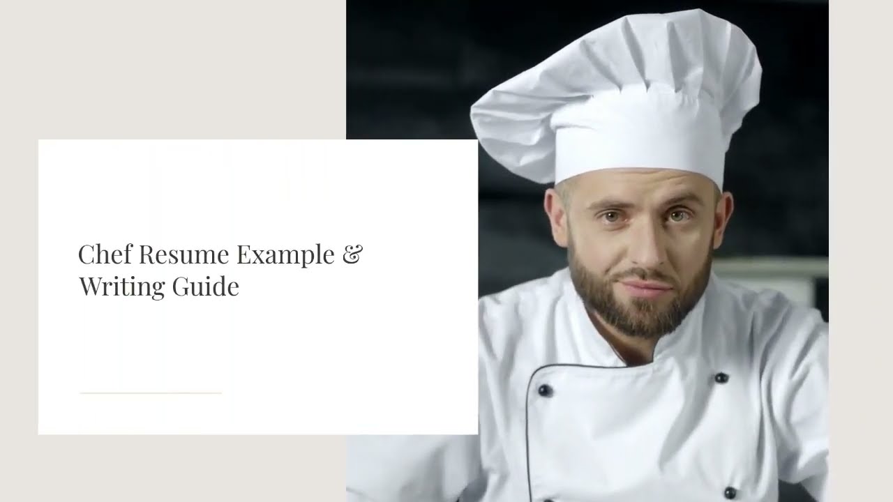 How do I make a chef resume online?