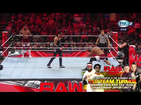 The Judgment Day Vs The Street Profits Oportunidad Campeonatos en Parejas - Raw 09/01/2023 (Español)