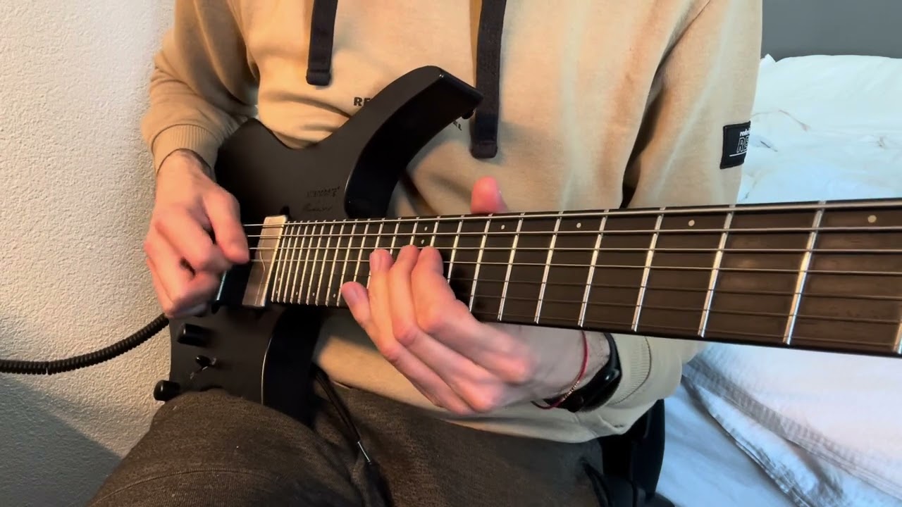 Roberto Barlocci playing a metal guitar cover of Offenbach's Can Can on electric guitar