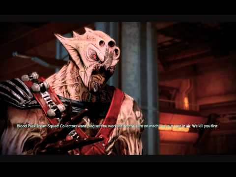 "Mass Effect 2", HD walkthrough on Insanity, Part 5 - Omega explore + Dossier:The Professor ,3/3