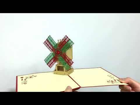 Windmill Pop Up Greeting Card