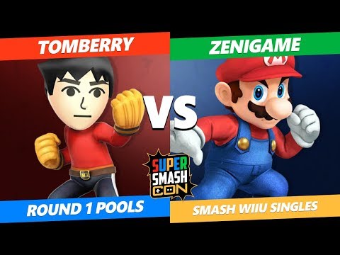 SSC 2019 SSB4 -  Tomberry (Mii Brawler) VS  Zenigame (Mario) Smash WiiU Round 1 Pools